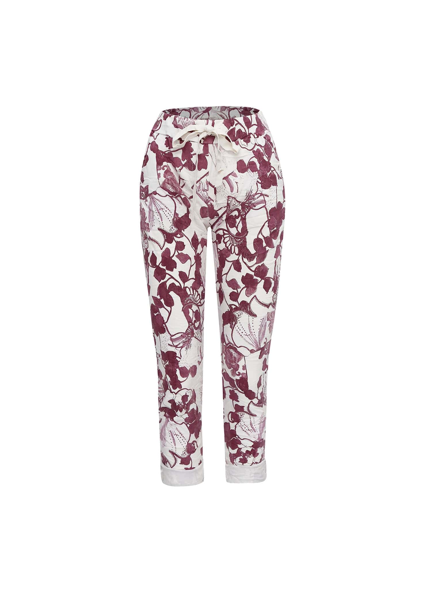 Pantalón Casual Estampado Jardín Secreto