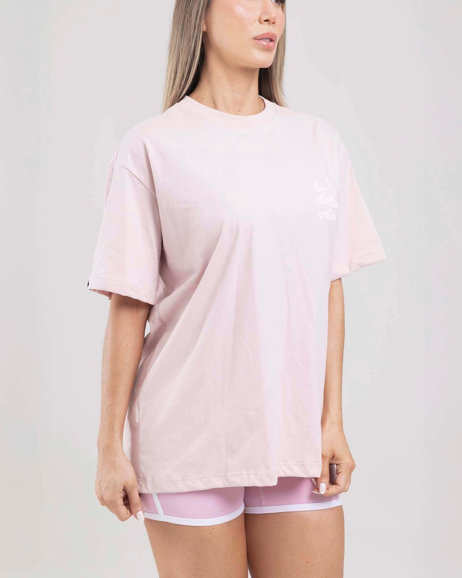 Camiseta oversize la dolce vita rosado orchid FIBER - miniatura 2