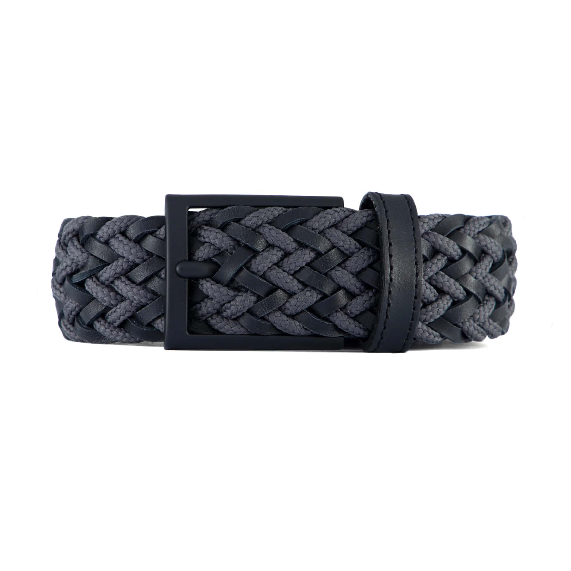 CINTURÓN LEATHER FUSION GRIS