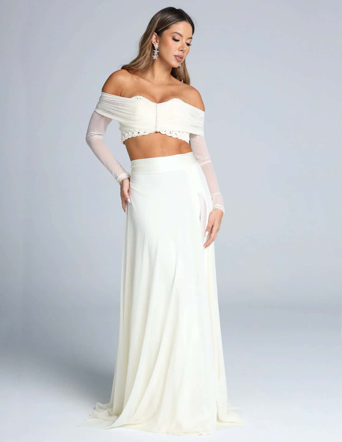 Falda Fall Marfil