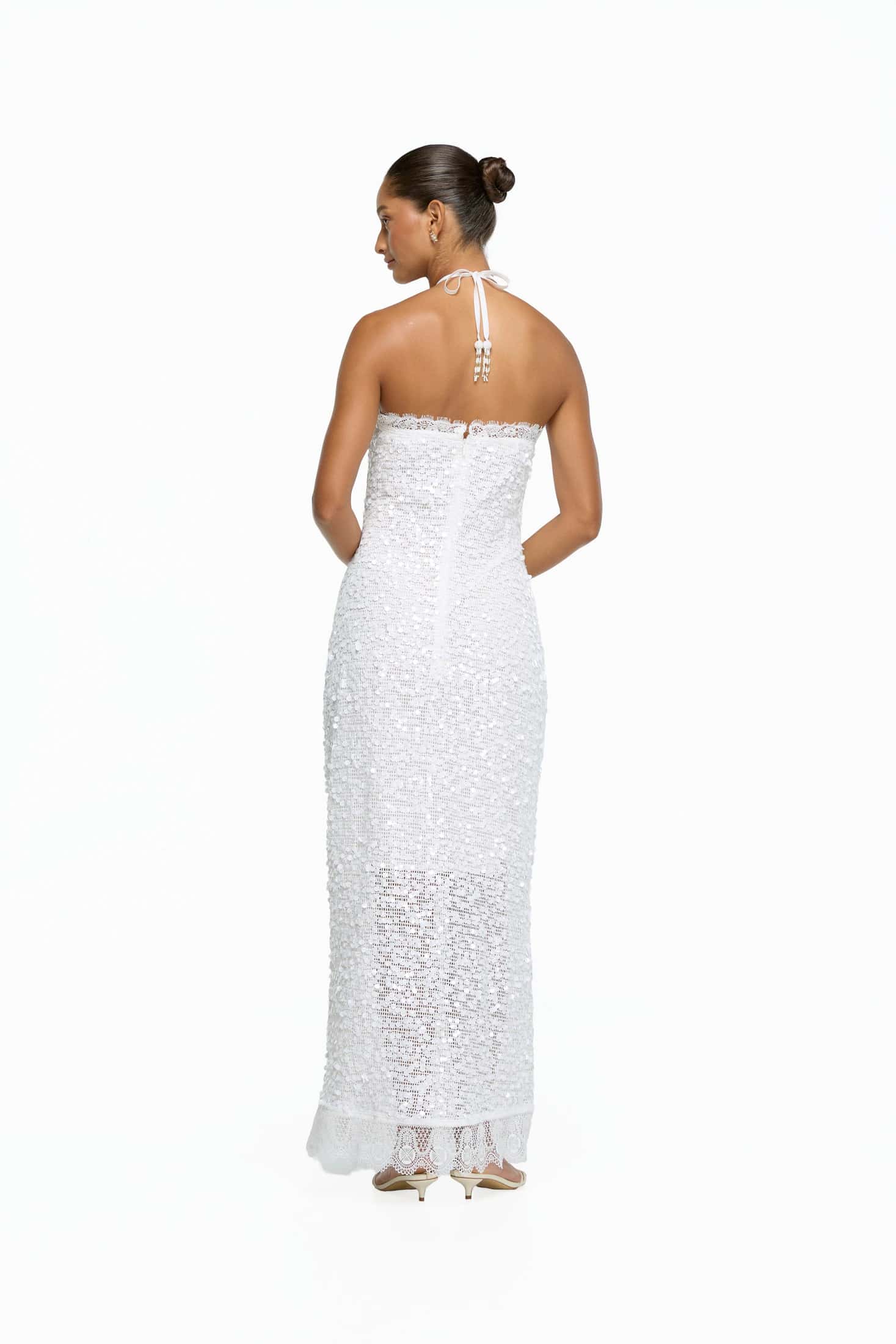BLAIR MAXI DRESS WHITE - miniatura 4