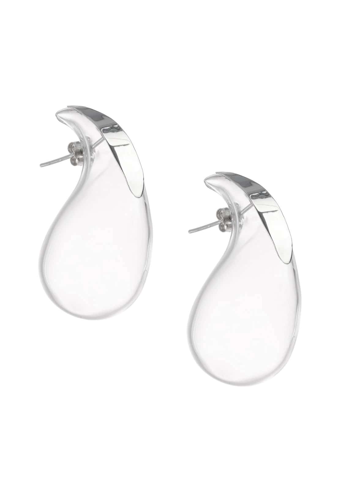 LARGE GLASS DROP EARRINGS