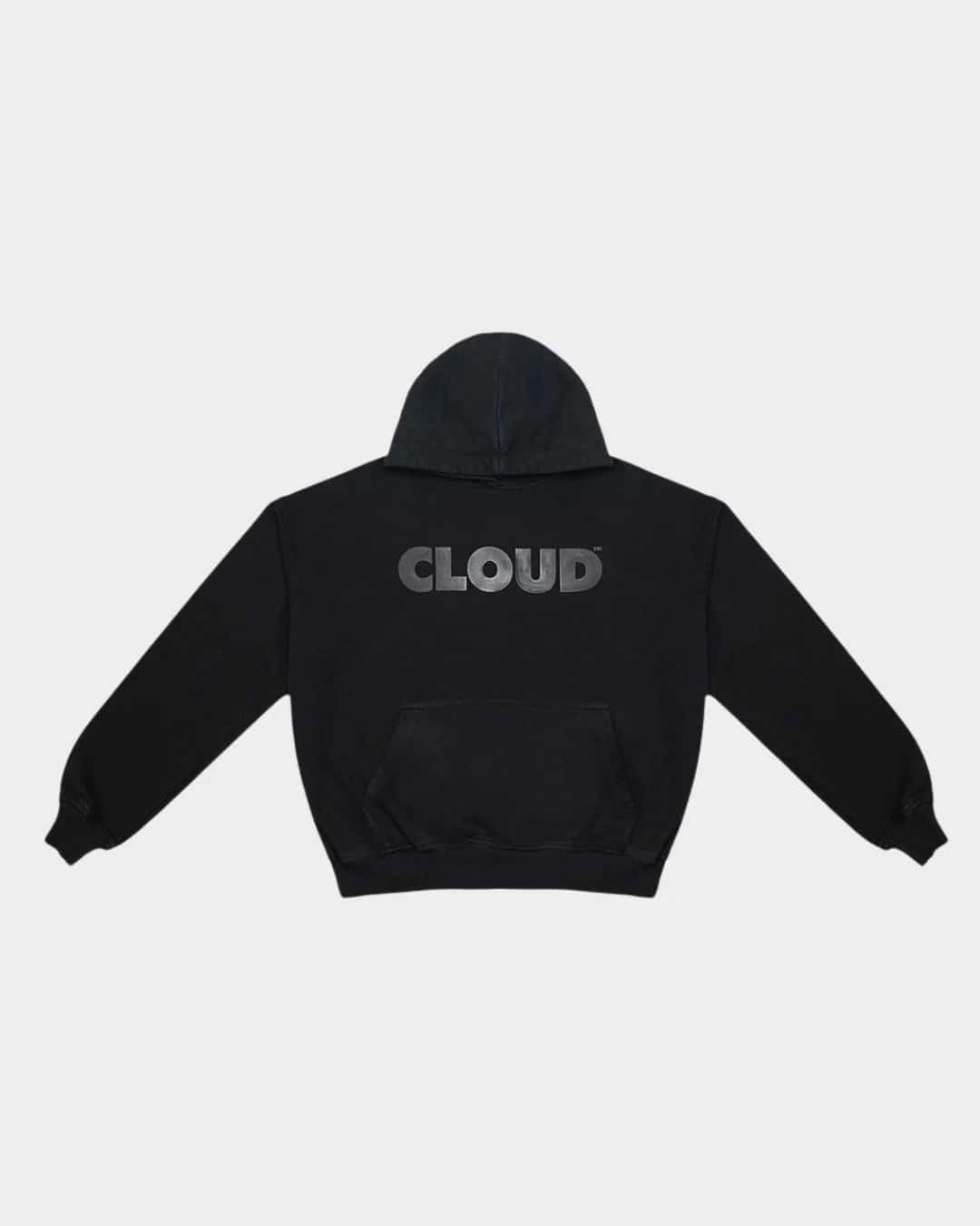 HOODIE BLOCK NEGRO SOBRE NEGRO BOXY FIT