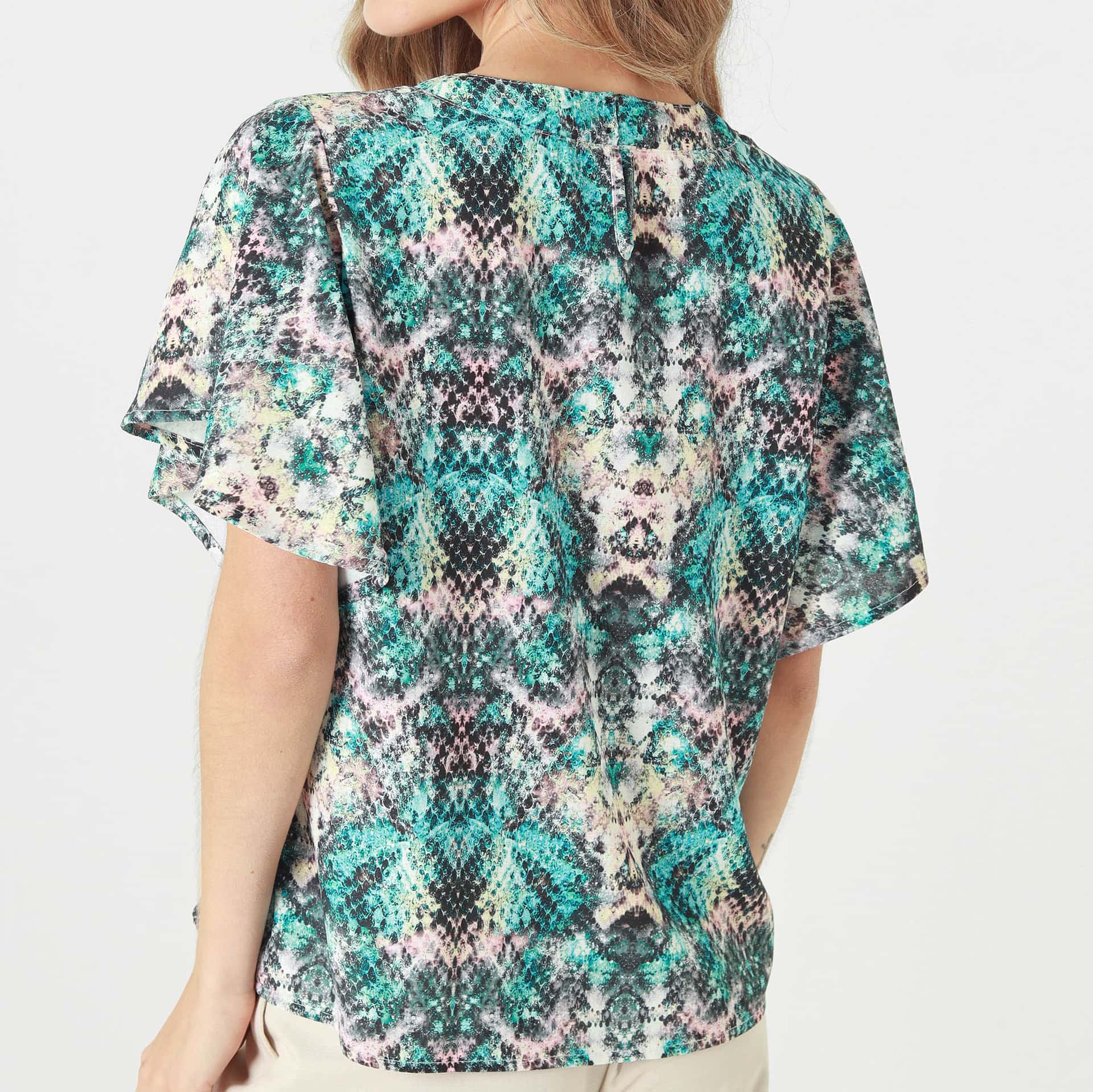 Blusa Cuello Redondo Manga Corta - miniatura 3
