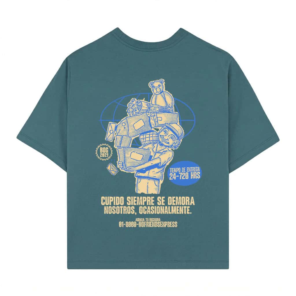 CAMISETA MENSAJEROS AZUL (PREVENTA)