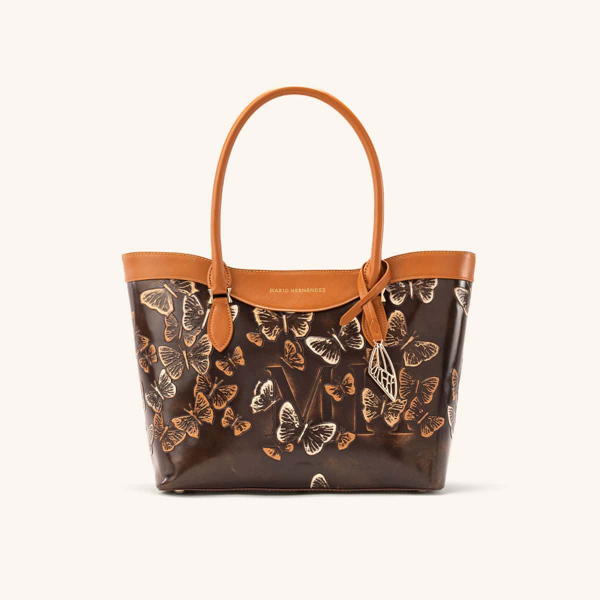 Tote Alas Mediano Capuchino Mariposas