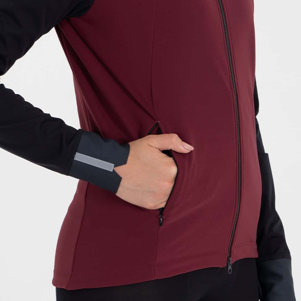 CHAQUETA CICLISMO THERMALTECH WINE UNISEX - miniatura 7