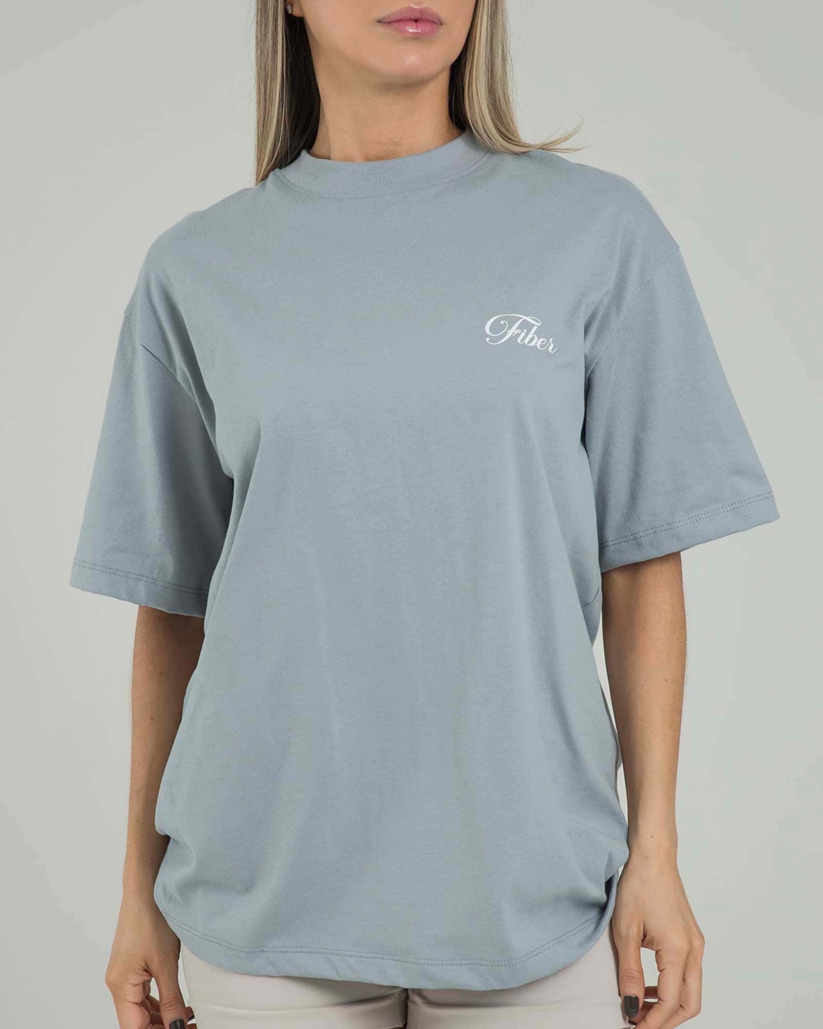 Camiseta oversize positive gris lumen FIBER - miniatura 2