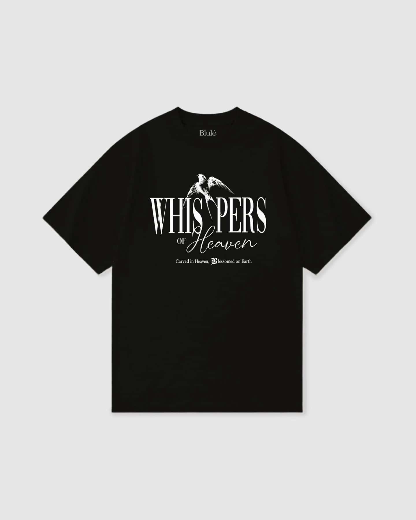 Oversized T Shirt Whispers Black