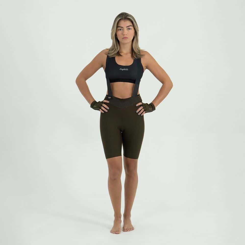 PANTALONETA CICLISMO TOSCANA 2.0 + MARRONE PARA MUJER - miniatura 1