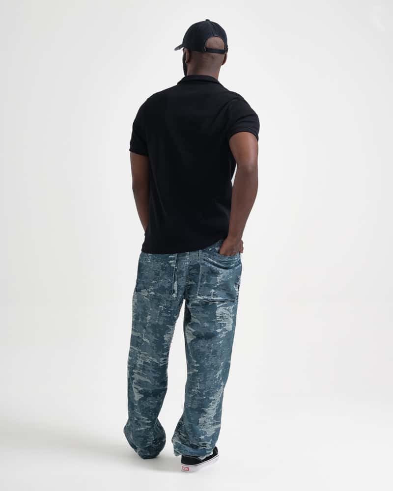Polo Relaxed Fit Negro - miniatura 3