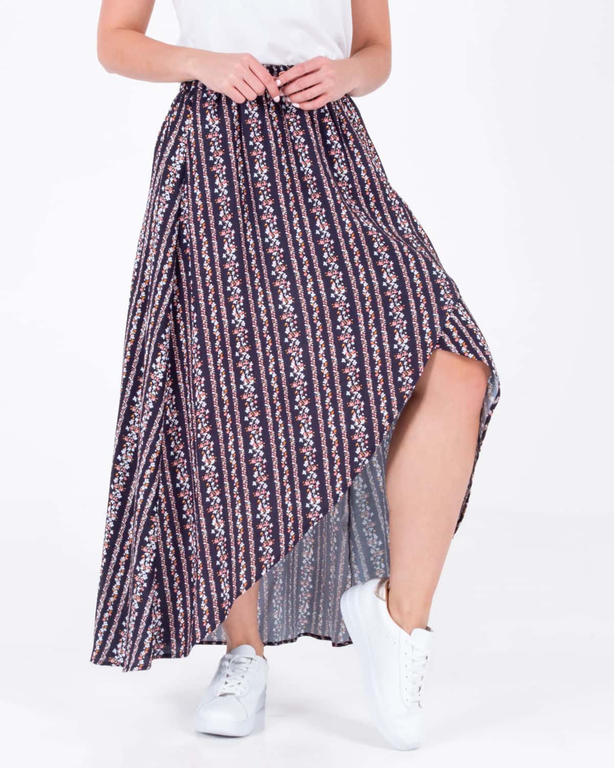 Falda estampada para mujer