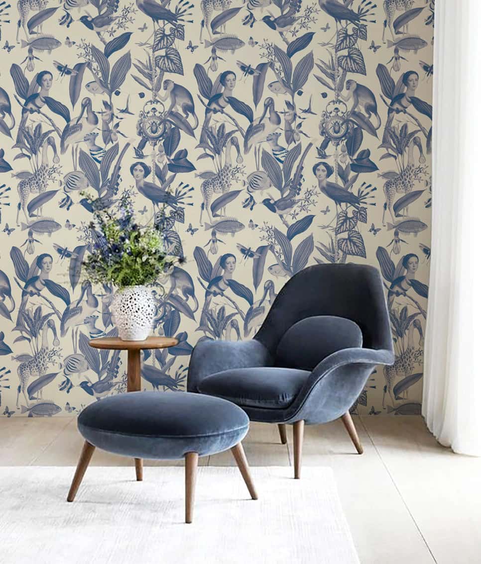 Wall Fabric Blue Eyes