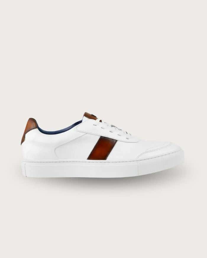 Sneaker Pisa Bianco-Caramelo