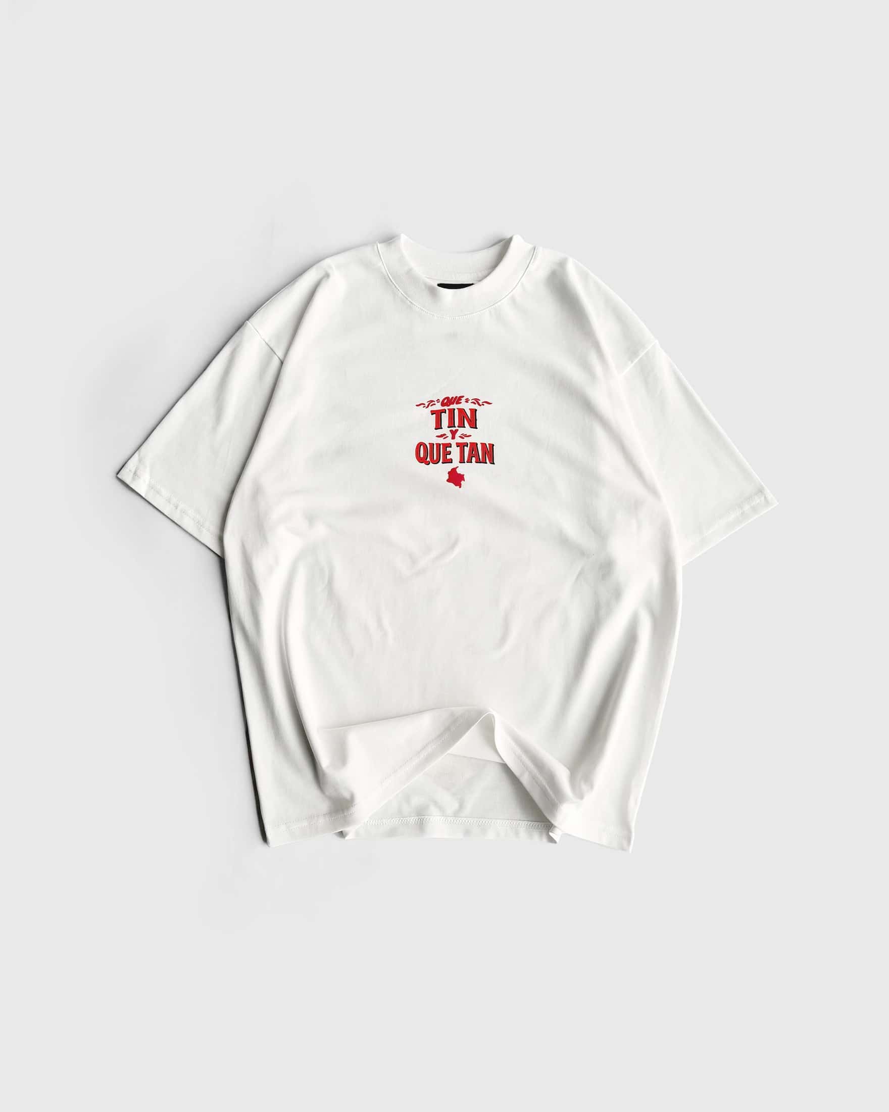 Camiseta Blanca Virgen Ft Nanpa Básico - Que Tin y Que Tan - miniatura 4