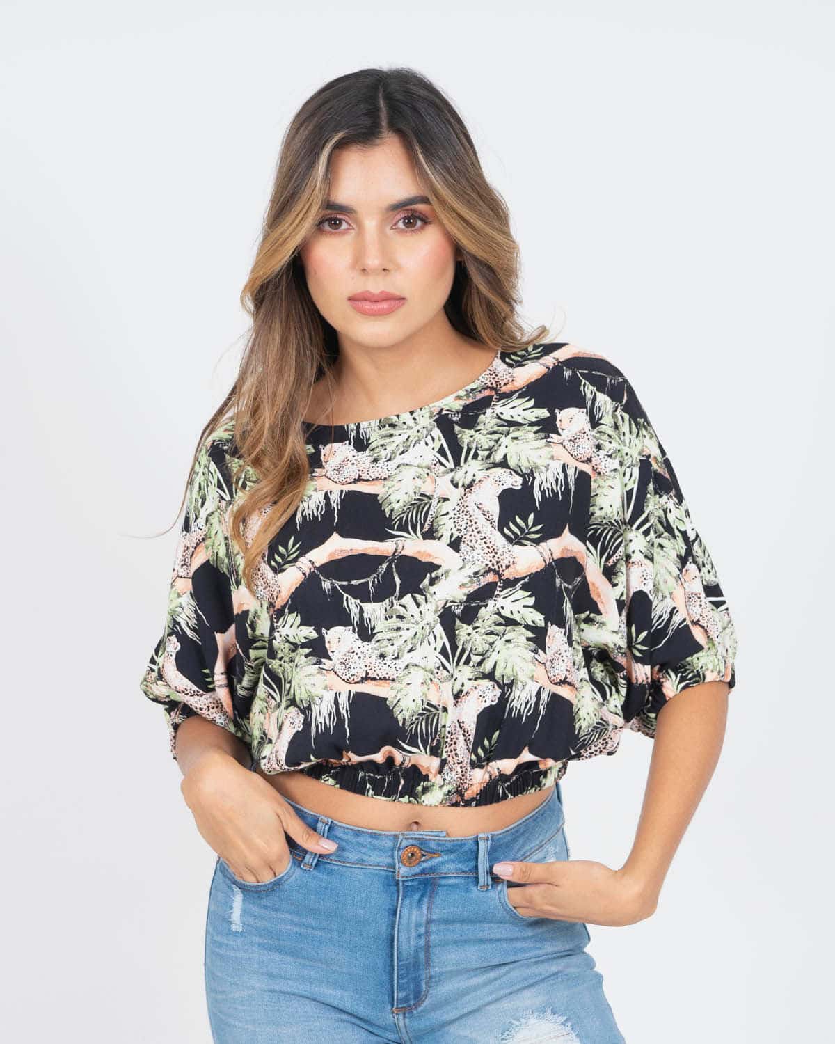 Blusa estampada para mujer