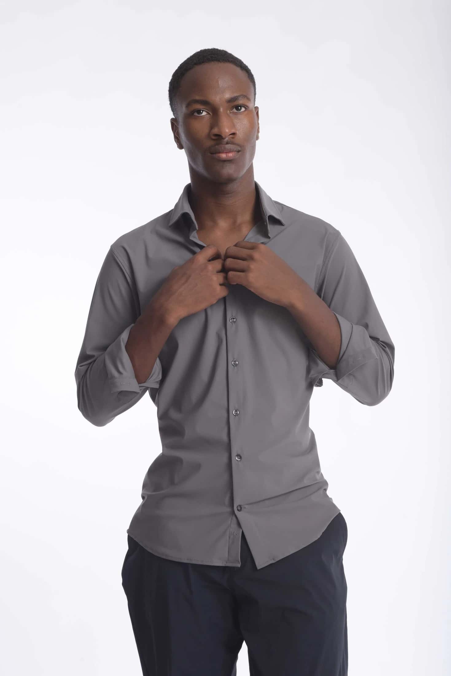 Camisa High Performance Gris - miniatura 2