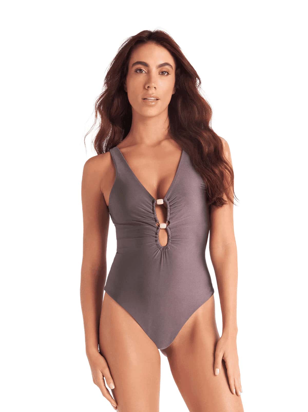 VESTIDO DE BAÑO ENTERO 43955 - TELA CON BRILLO SUTIL