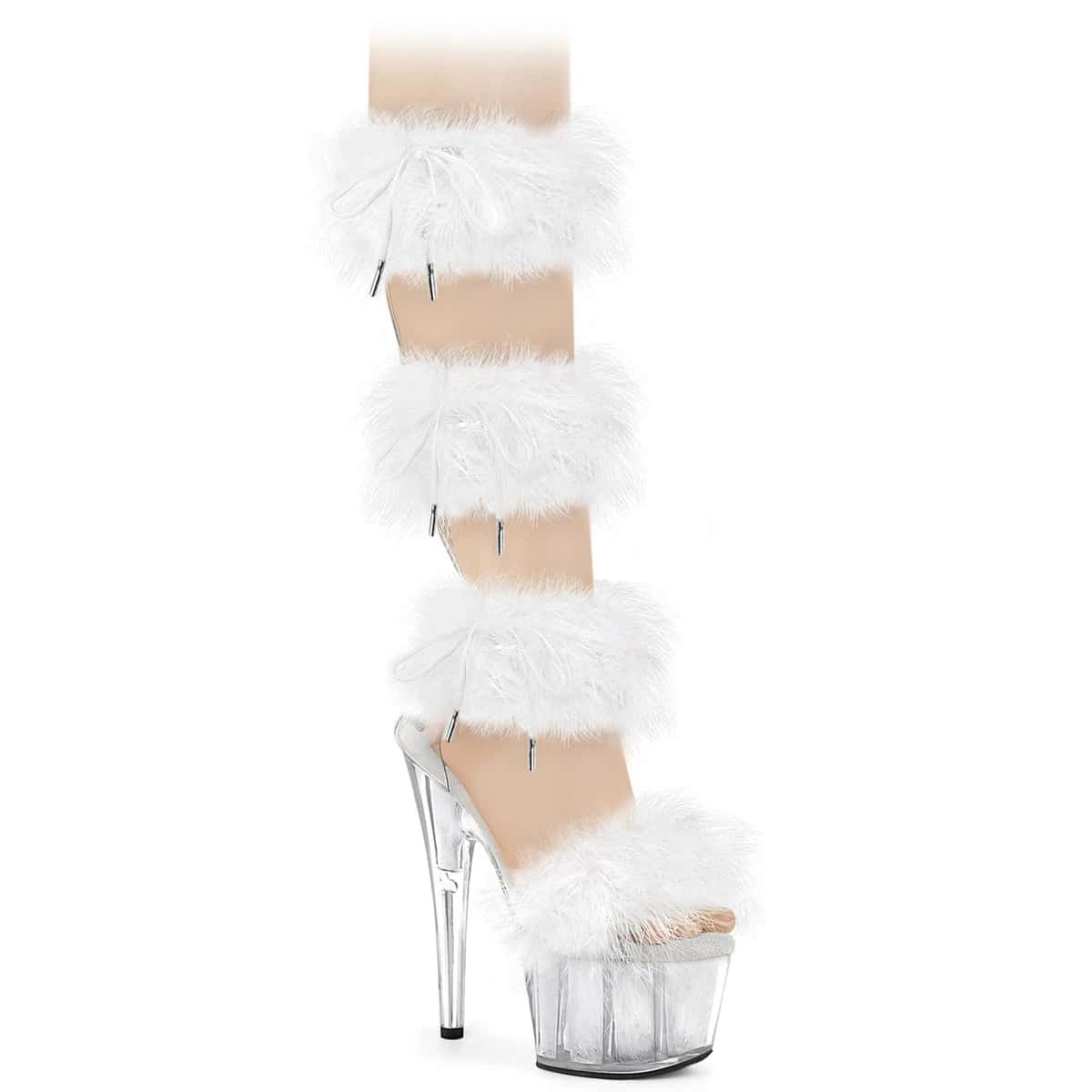 Zapatos sandalias bajo pedido Tacones Plataforma Poledance Pleaser ADO728F/C-WFUR/M
