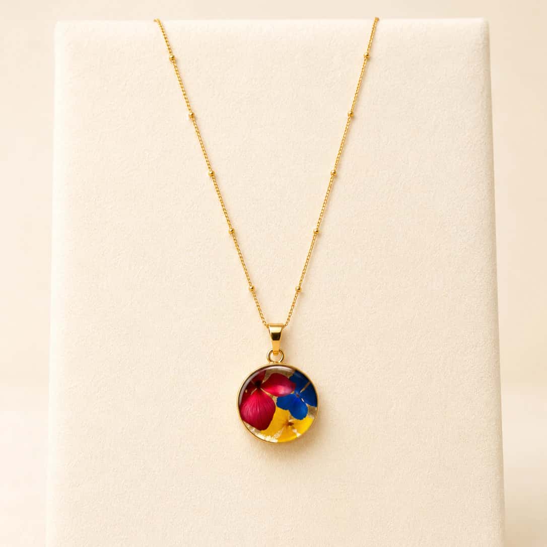 Collar circular con caja - pequeño