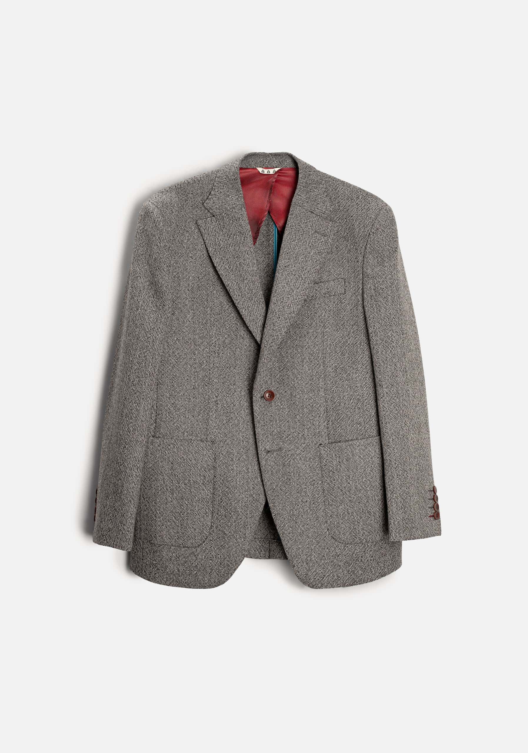 Blazer H Poet Gris Med Textura