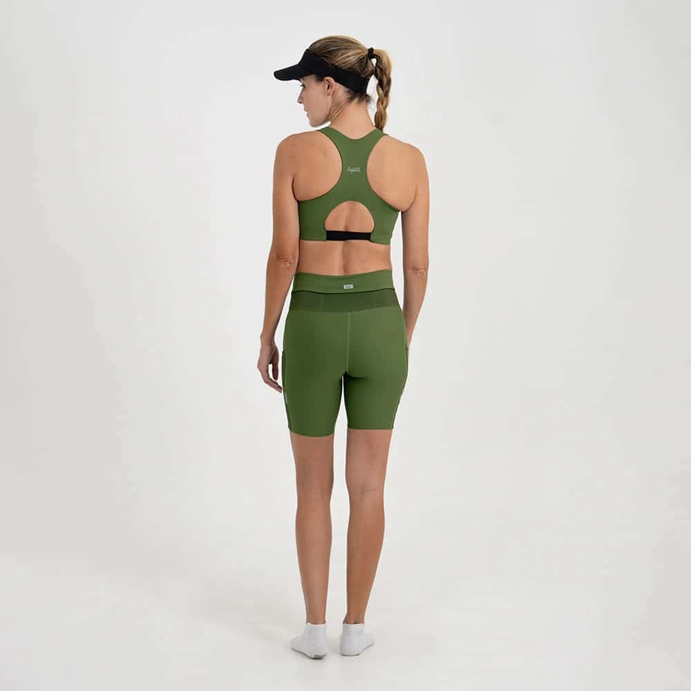 SHORT RUNNING TITÁN 2.0 OLIVA PARA MUJER - miniatura 2