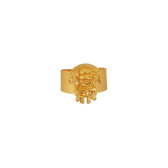 Anillo Zoomorfo con Aretes Tairona