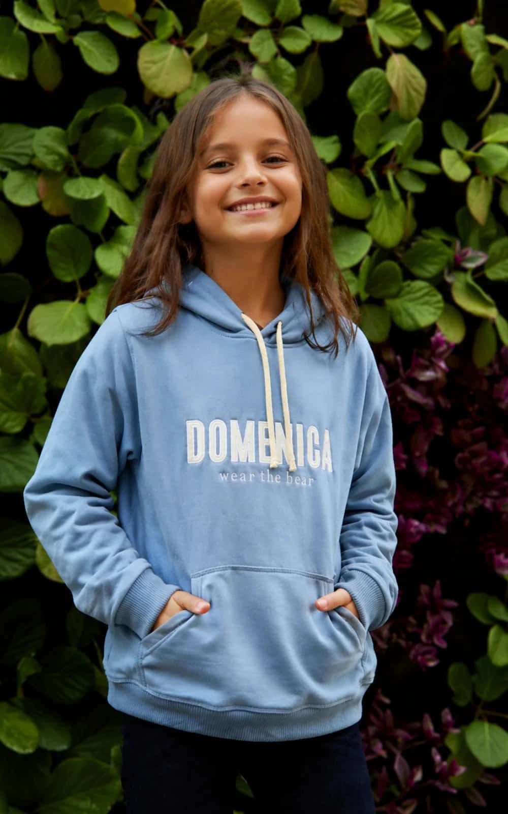 HOODIE DOMENICA AZUL CIELO - NIÑOS