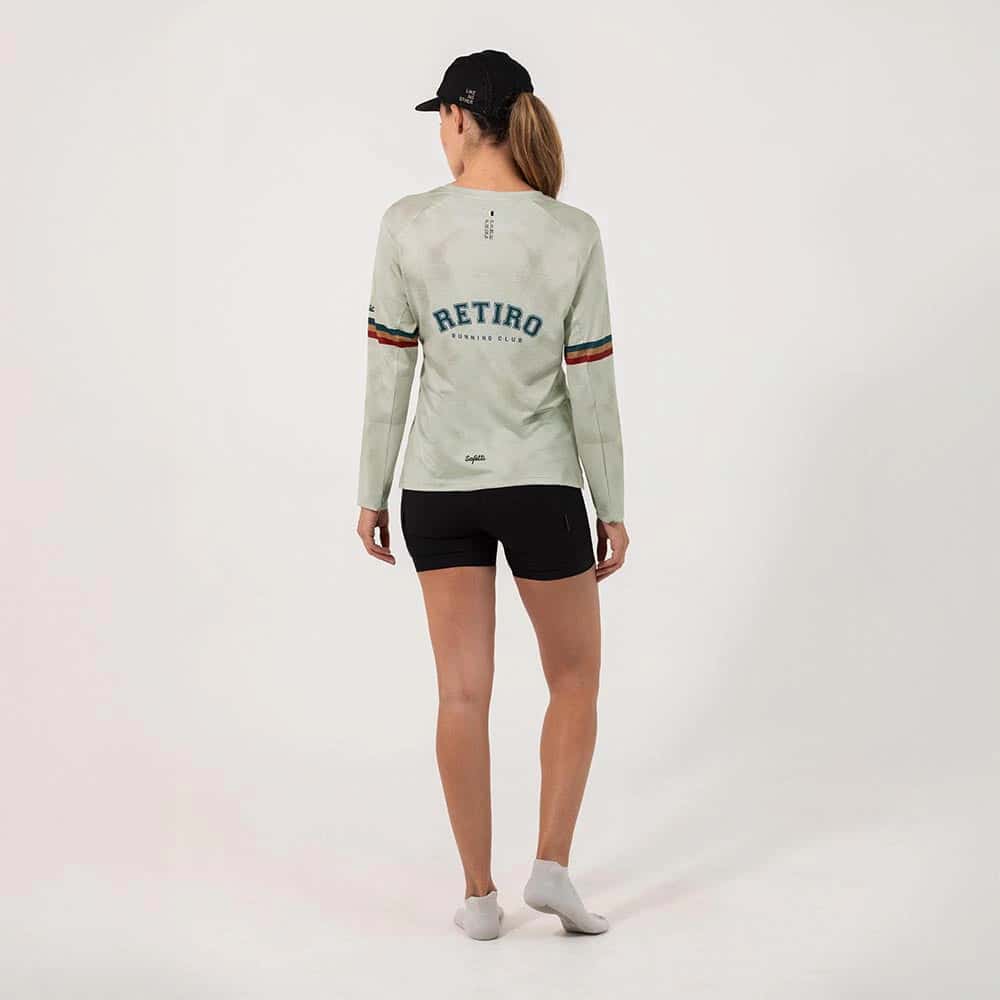 CAMISETA RUNNING MANGA LARGA RETIRO 2025 PARA MUJER - miniatura 2