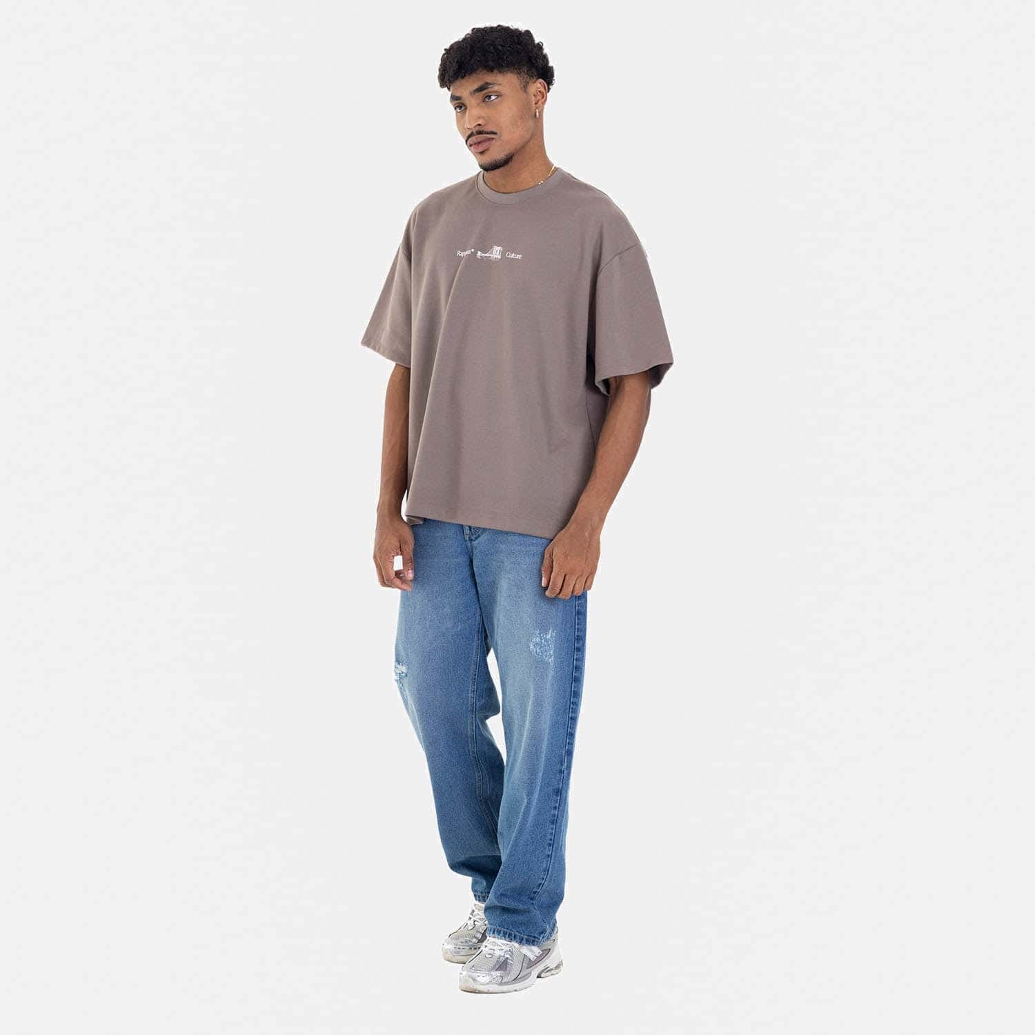 Clean Relaxed Fit Jeans Mid Blue