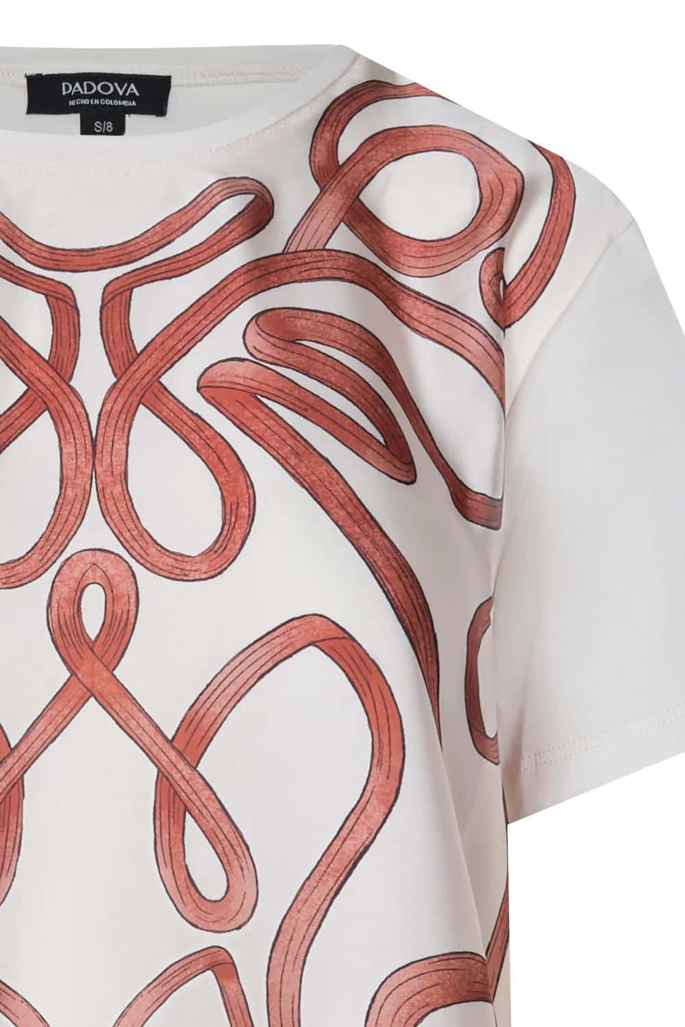 Camiseta lourdes natural terracota - miniatura 2