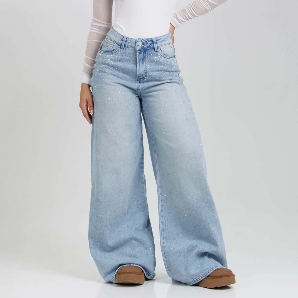 Jean Axspen Wide Leg Brillos Ax-2933 - miniatura 1