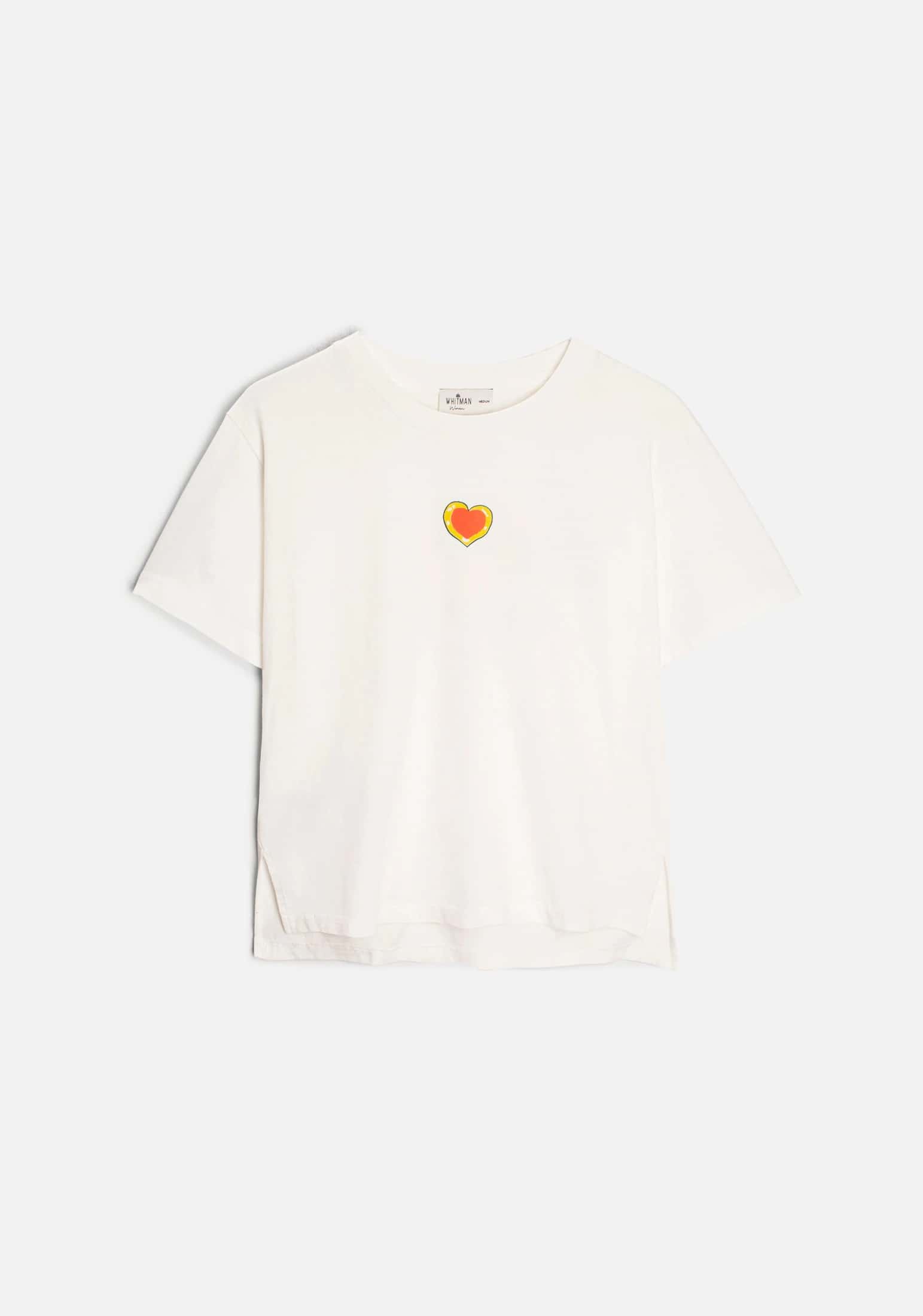 Camiseta M Garland Estampada Marfil