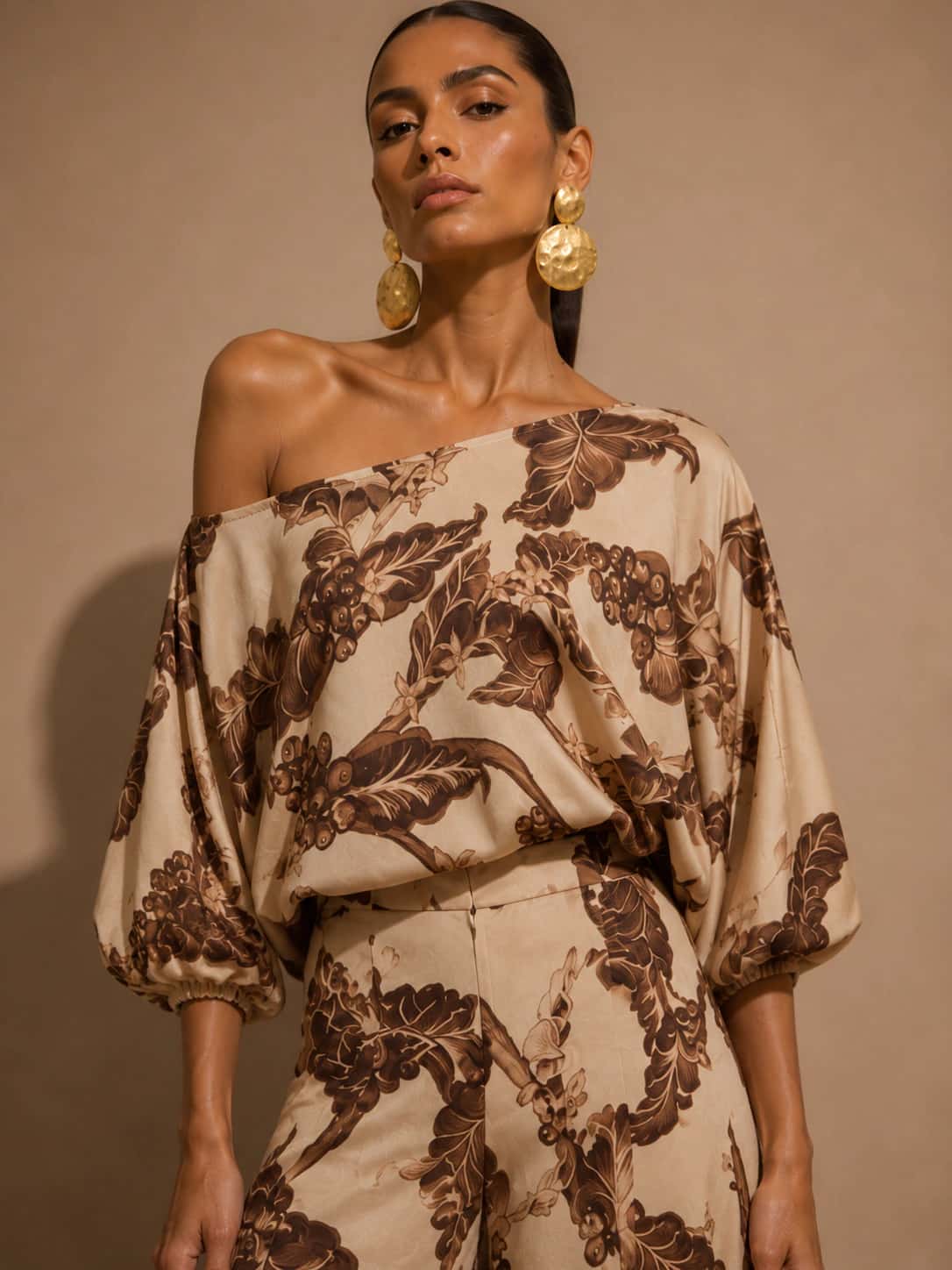 Blusa Exitosa Coffee Branches