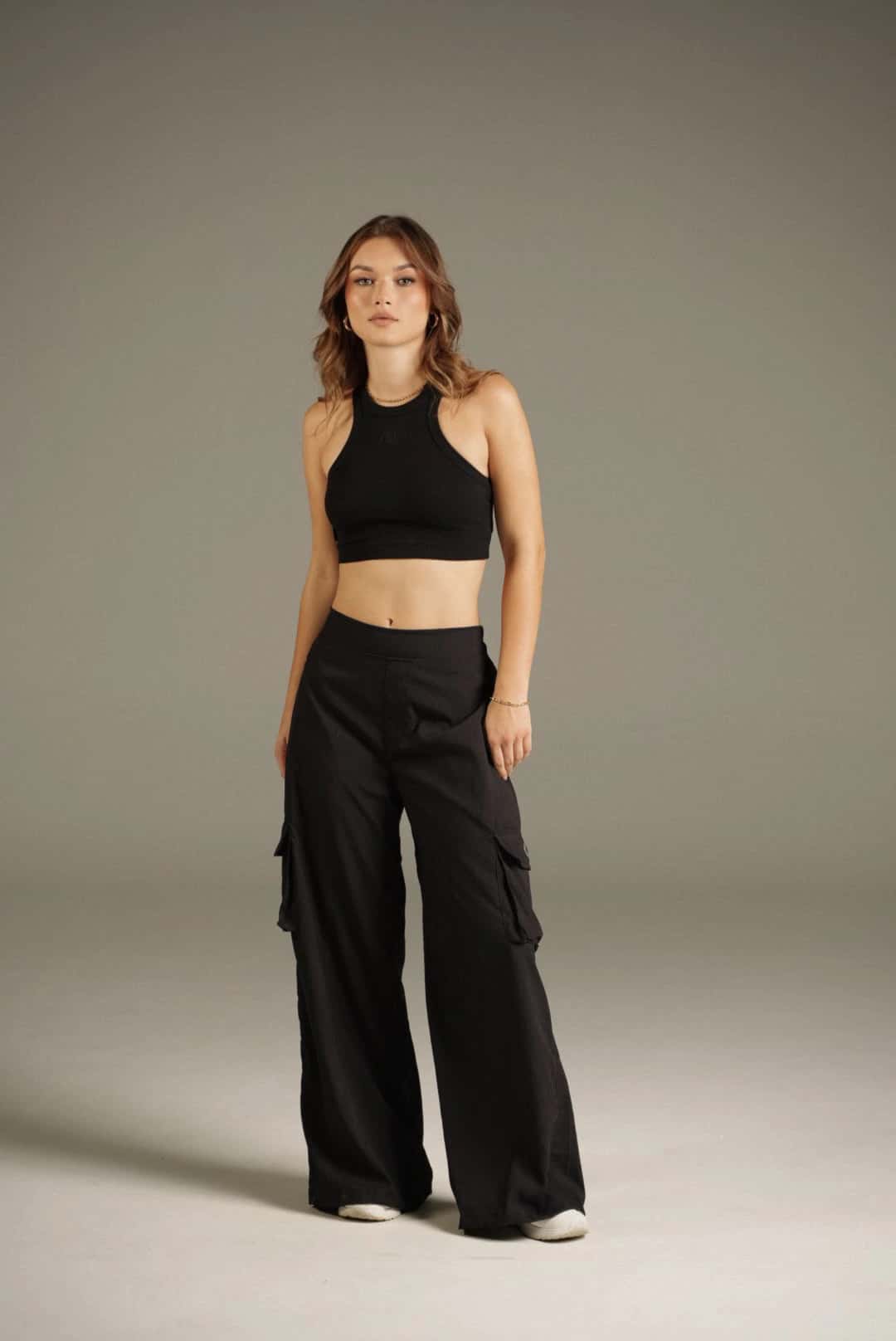 Rib Tank Top Negro - miniatura 4