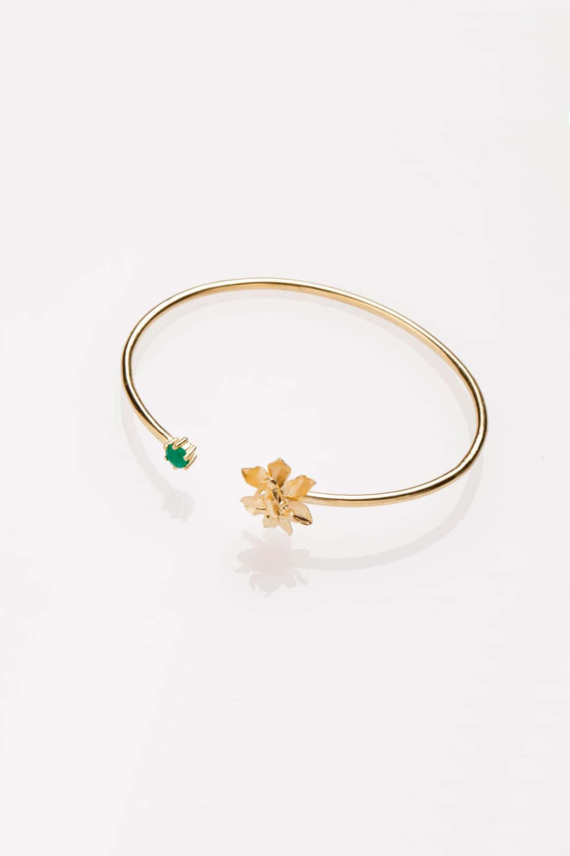 SIGMATOXTALIS ORCHID BRACELET WITH EMERALD