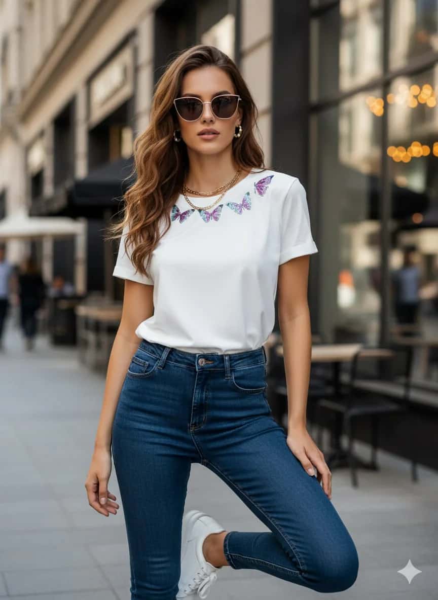 CAMISETA SHINY BUTTERFLY - miniatura 3