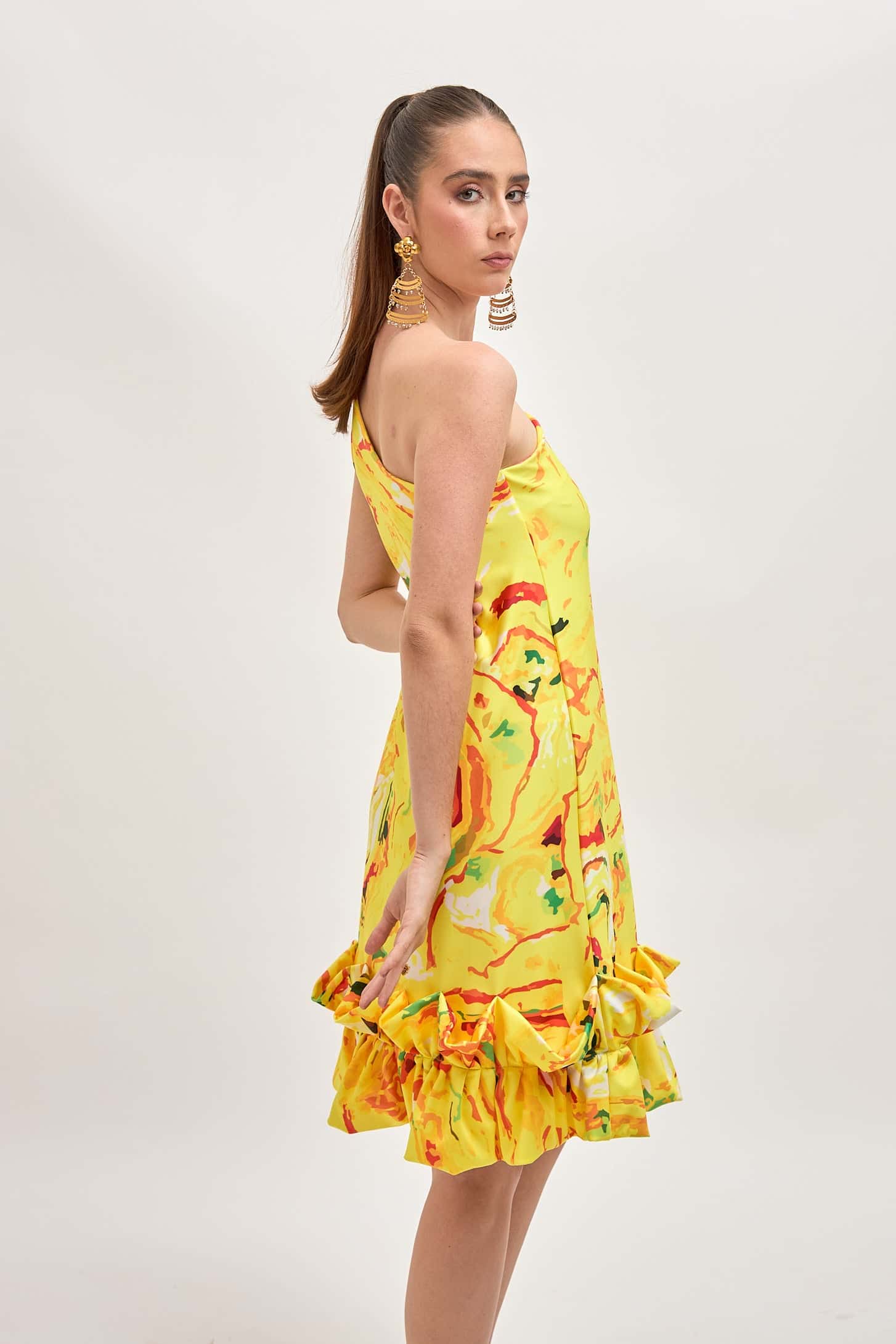 Vestido Chiquima Amarillo Estampado - miniatura 7