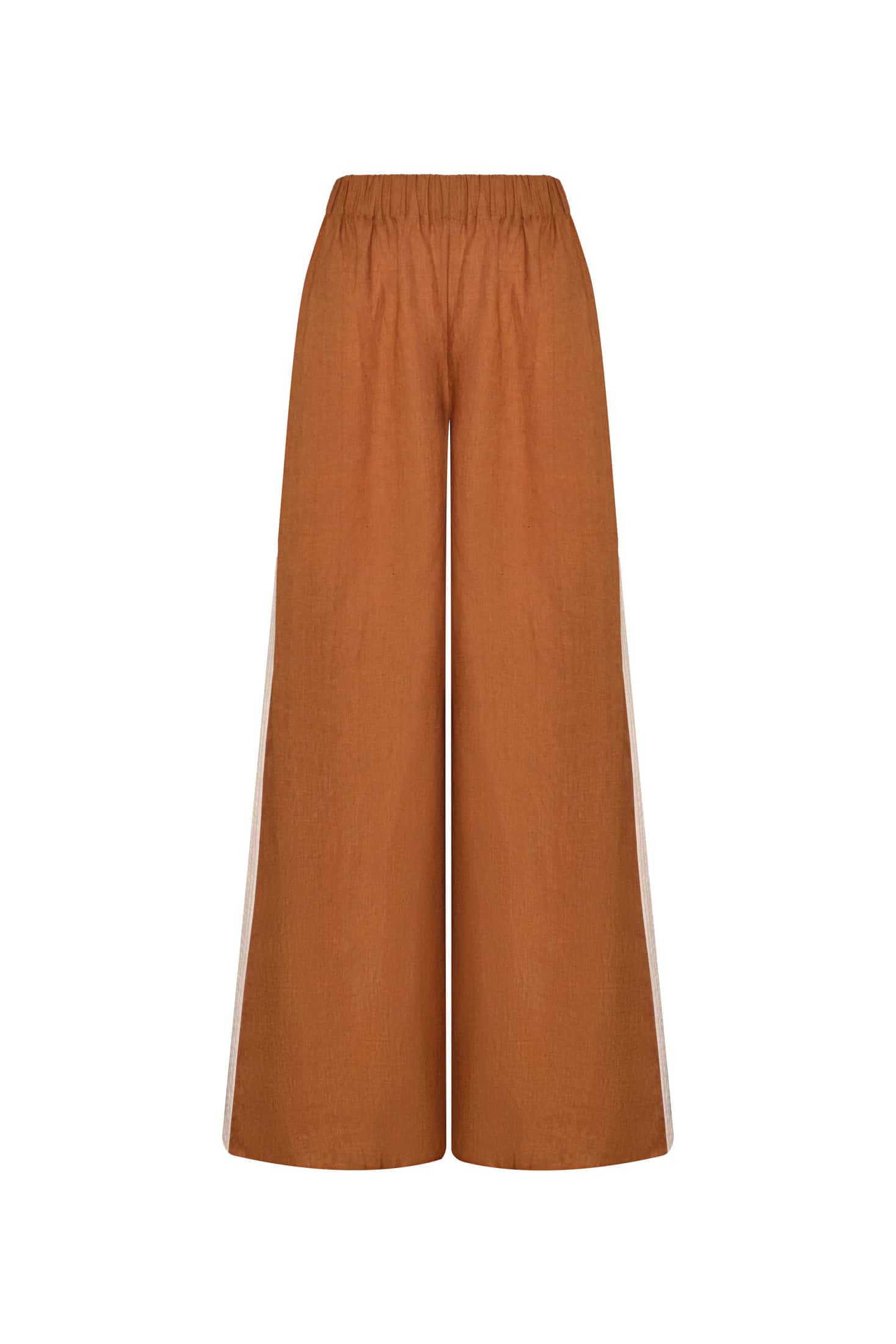 San Antonio Linen Pants / Brown & Ivory - miniatura 2