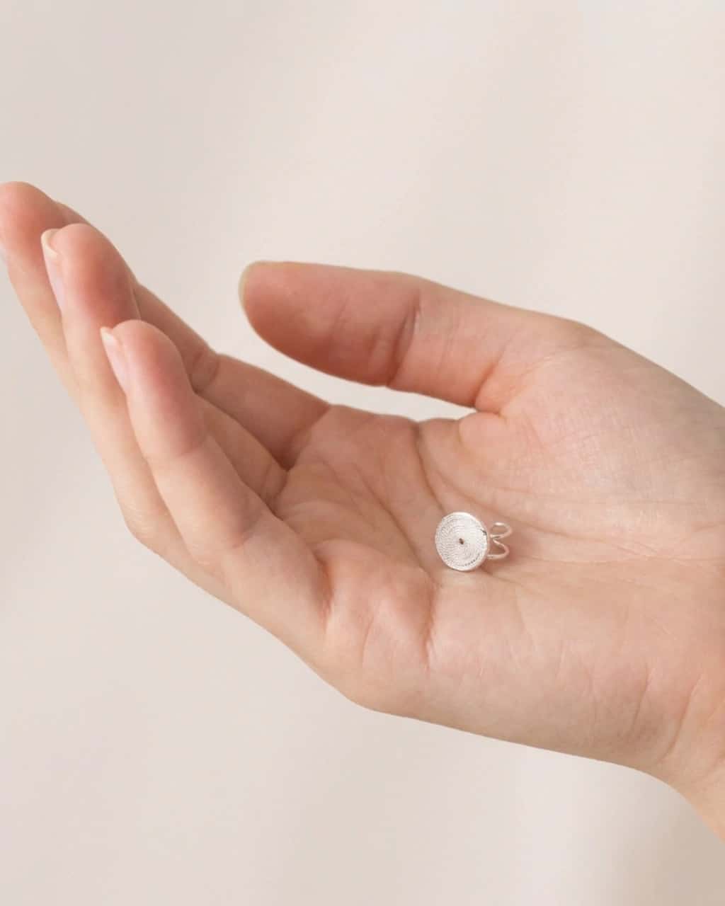 Earcuff circulo Filigrana Plata
