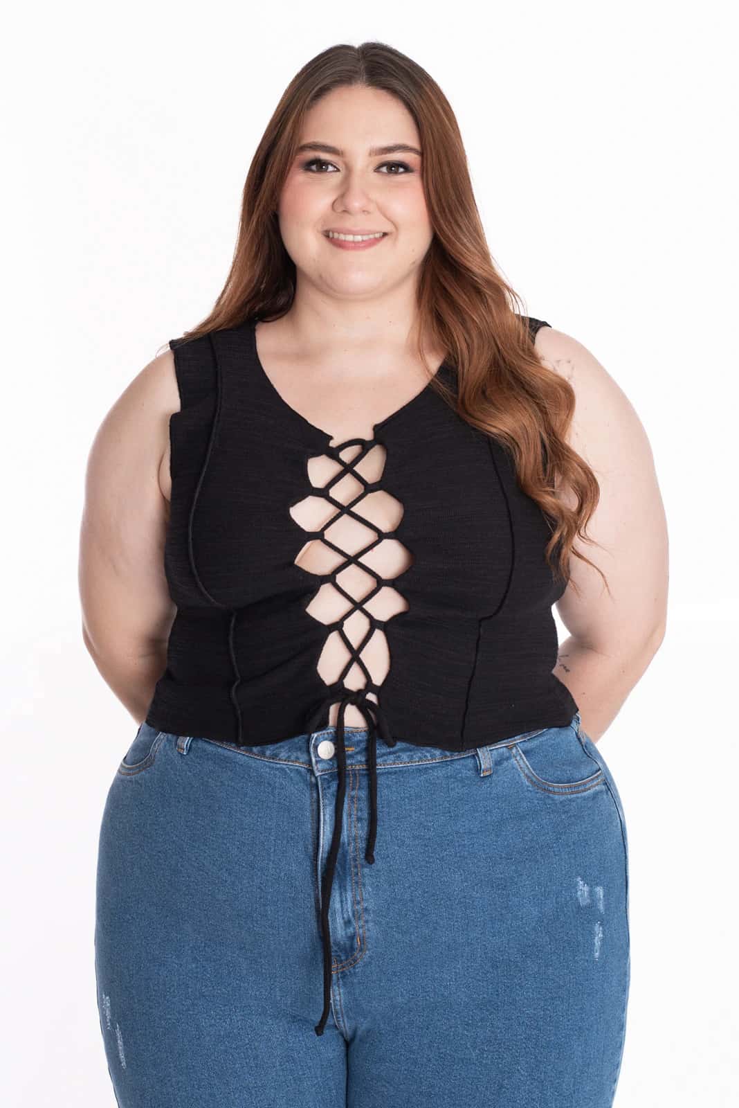 Crop Top Bonnie Negro