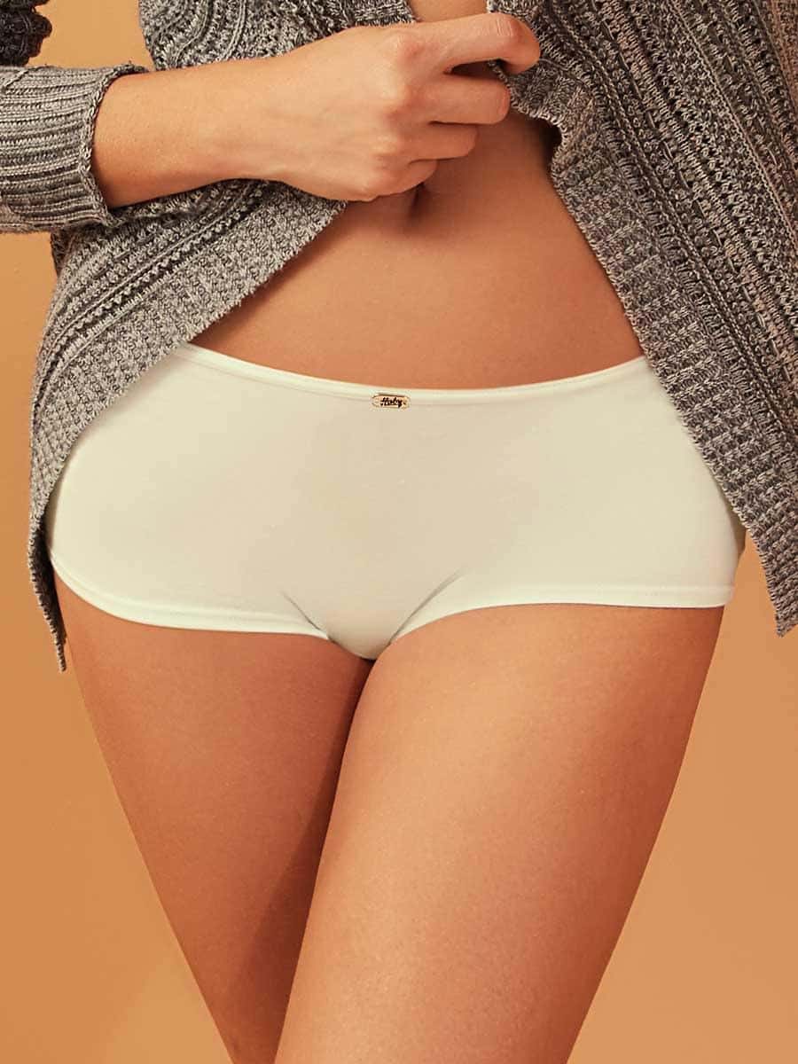 Bóxer Básico Para Mujer Vainilla