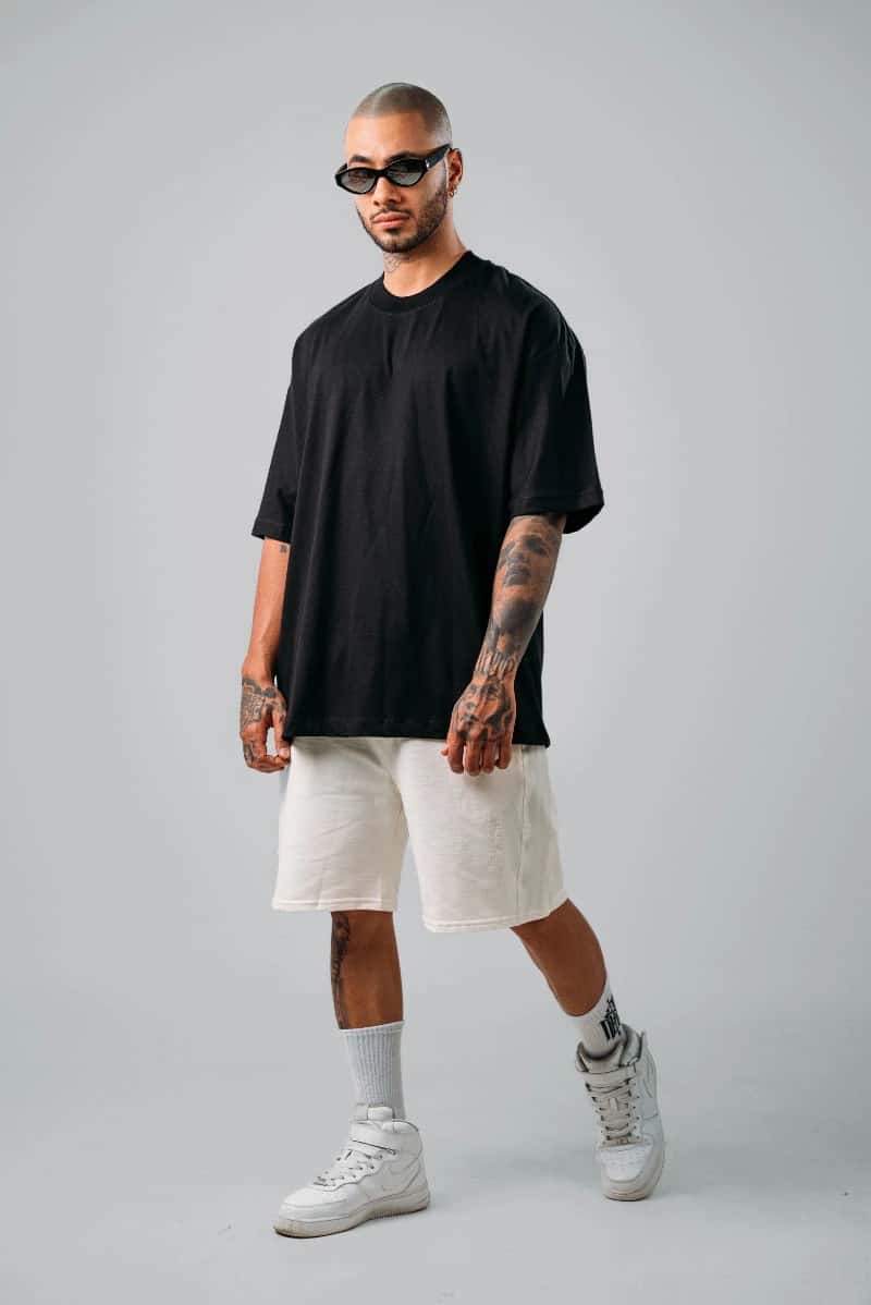 Pack x2 Camisetas Básicas Oversizes Black & White - miniatura 4