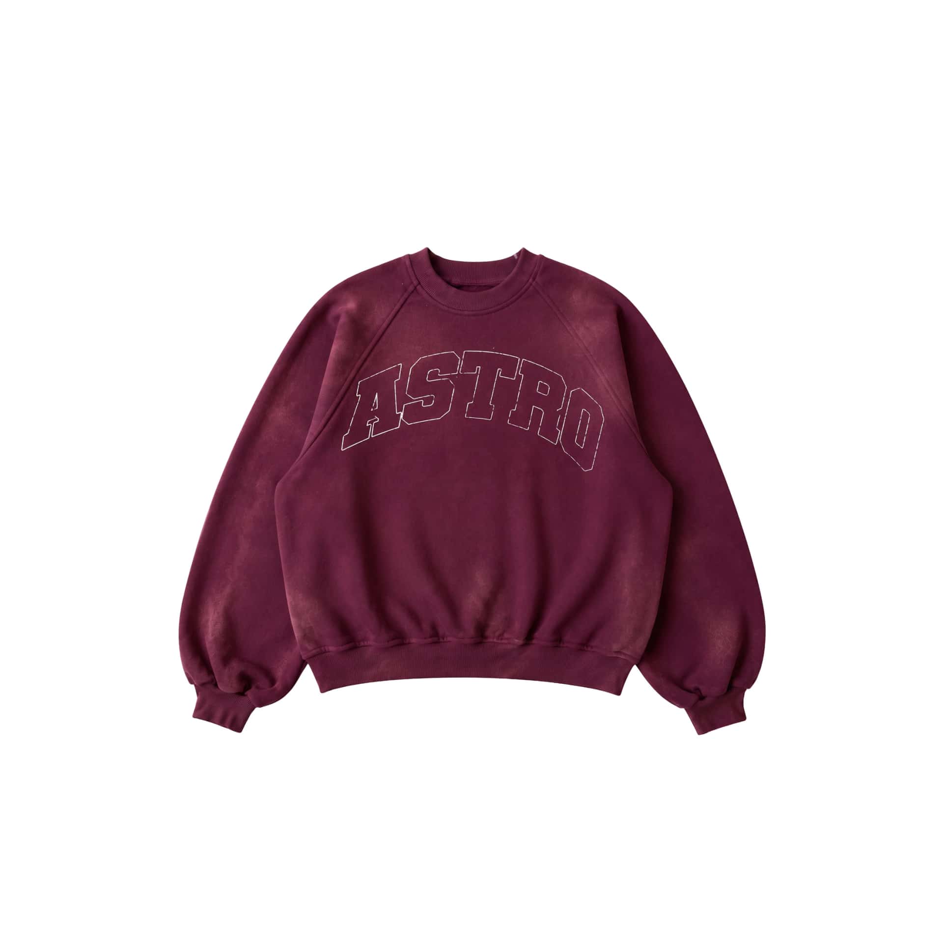 Crewneck Sun Faded — Burgundy