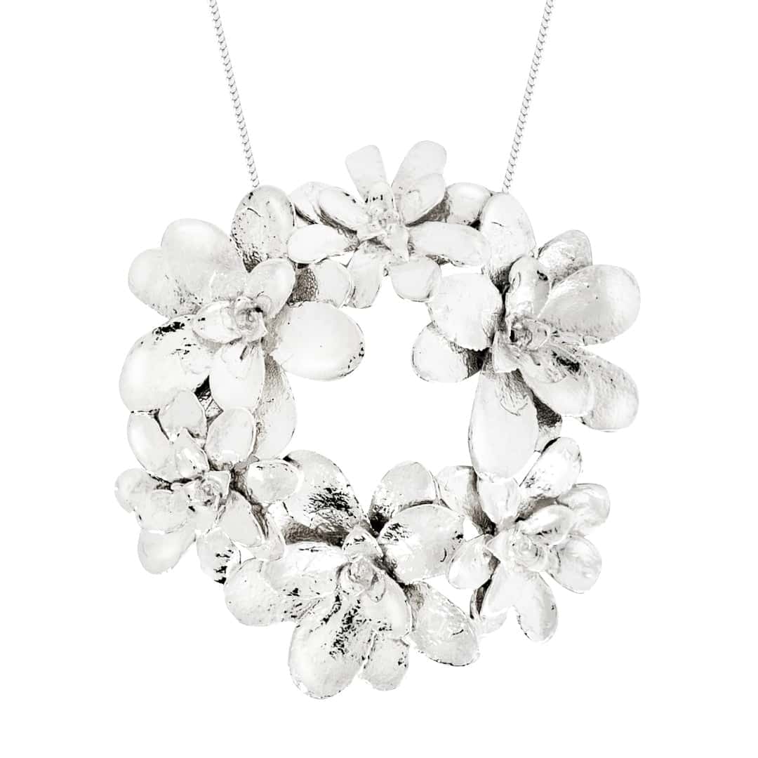 Collar miniterrario Angie en plata