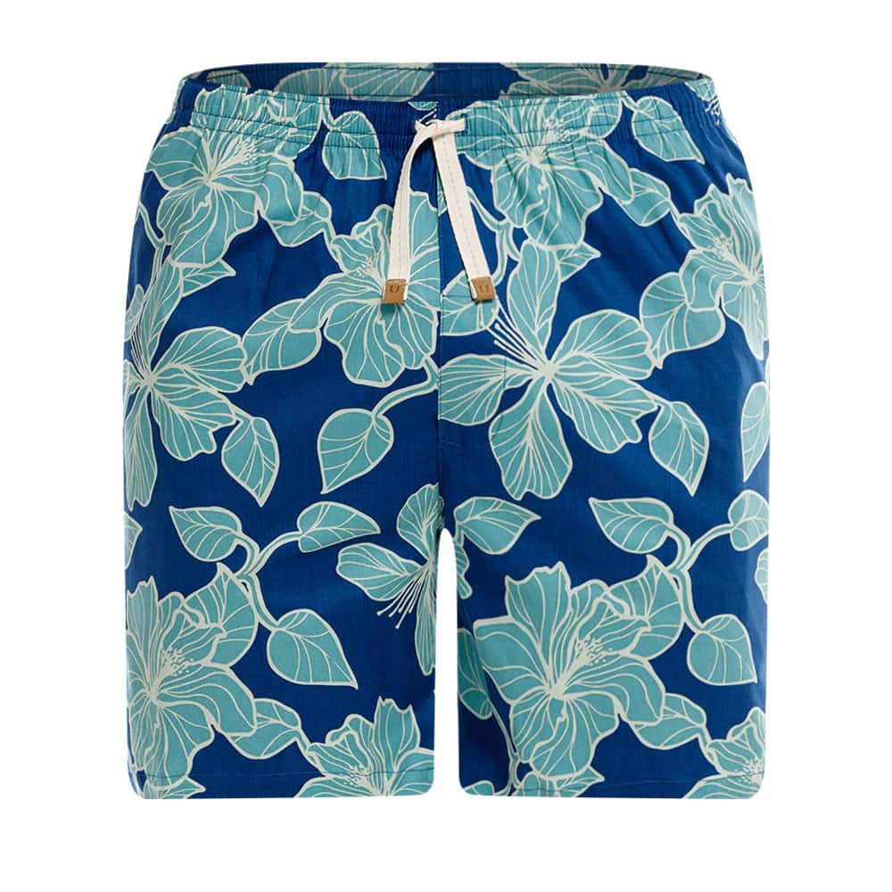 PANTALÓN MEDIO PERCAL AZUL