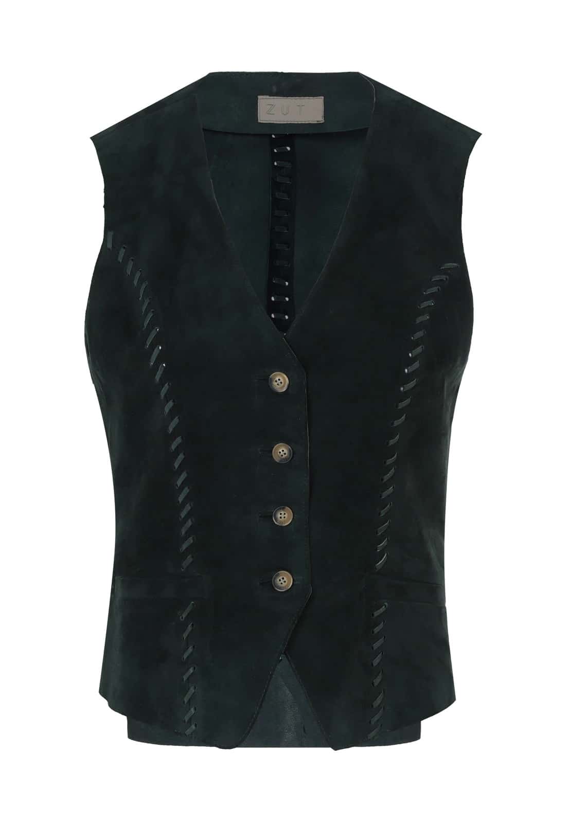 CHARLIE SUEDE TAILORED V-NECK VEST