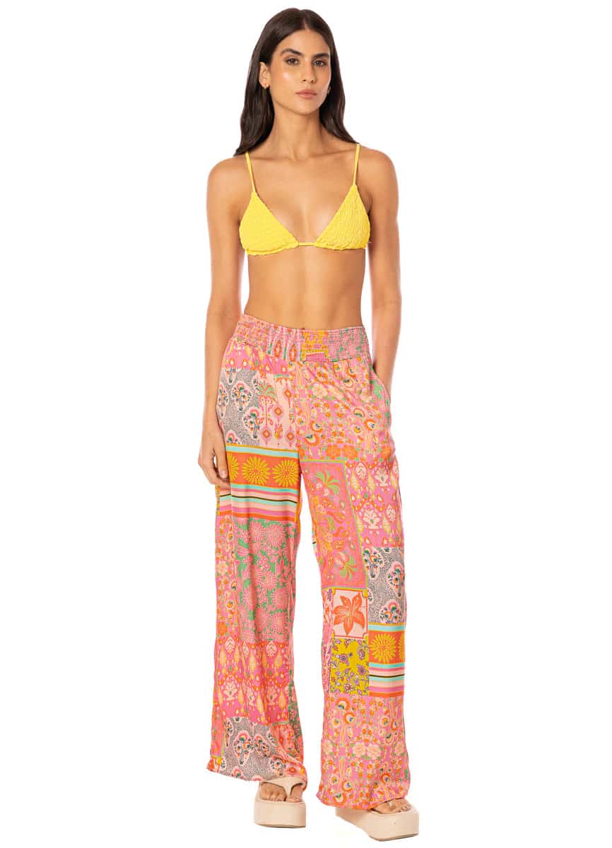 Maaji Boho Damask Marsala Pants