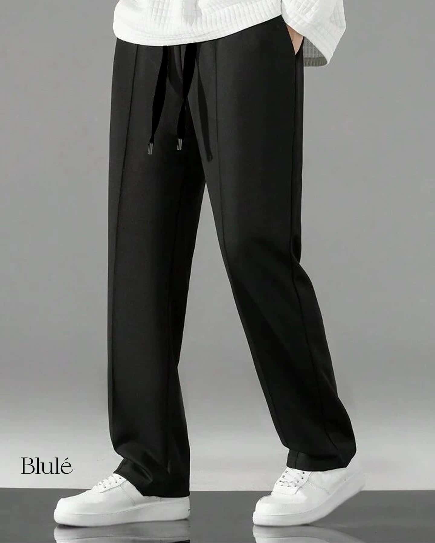 Straight Pants Black