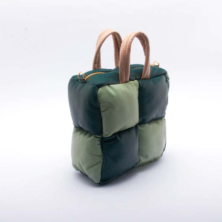CANDELARIA bag MINT + forest GREEN. - miniatura 2
